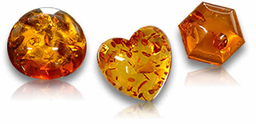 Piedras preciosas de ámbar
