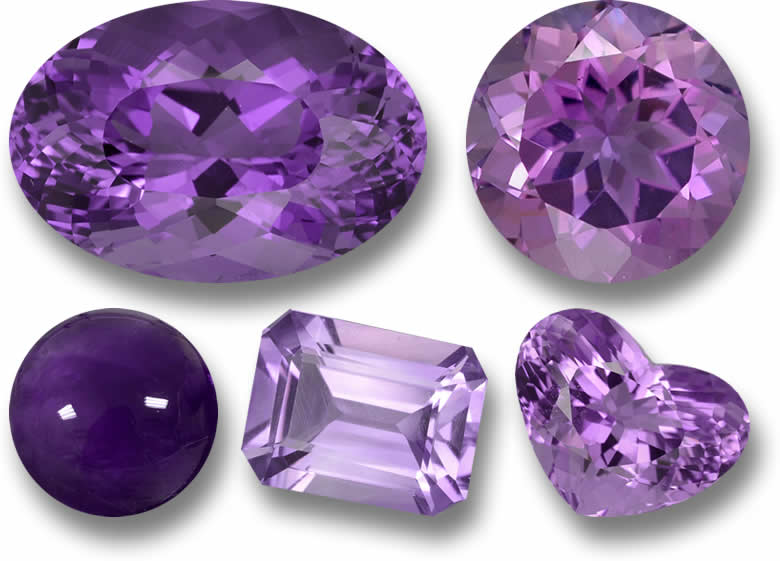 Piedras preciosas de amatista