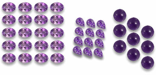 Tienda Lotes de amatista Piedras Preciosas