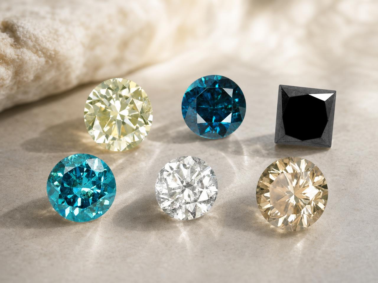 Gemas de diamantes sueltas para joyería de piedra natal de abril