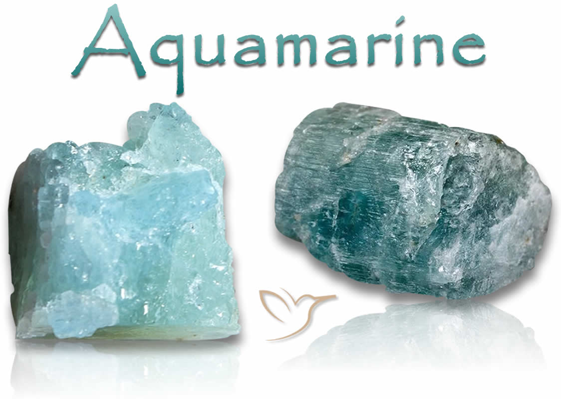 Piedras en bruto de aguamarina