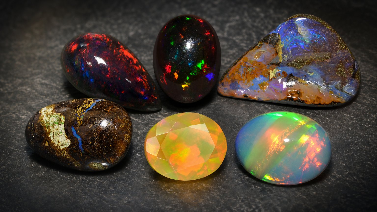 Gemas de ópalo natural australiano: guía de compra