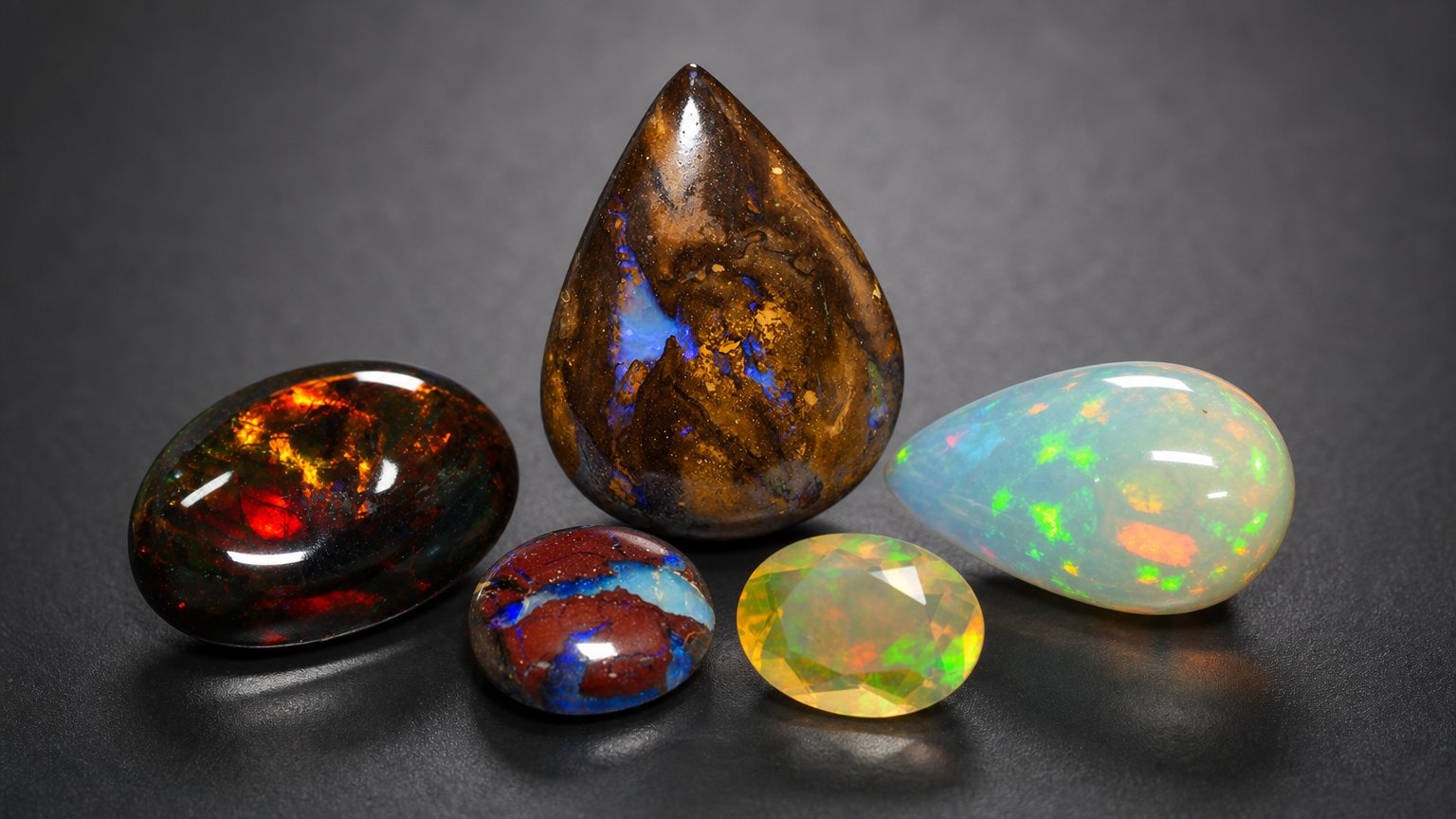 Gemas de ópalo natural australiano: guía de compra