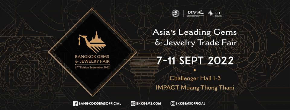 Feria de joyas y gemas de Bangkok 2022 - Crédito de la imagen: www.bkkgems.com