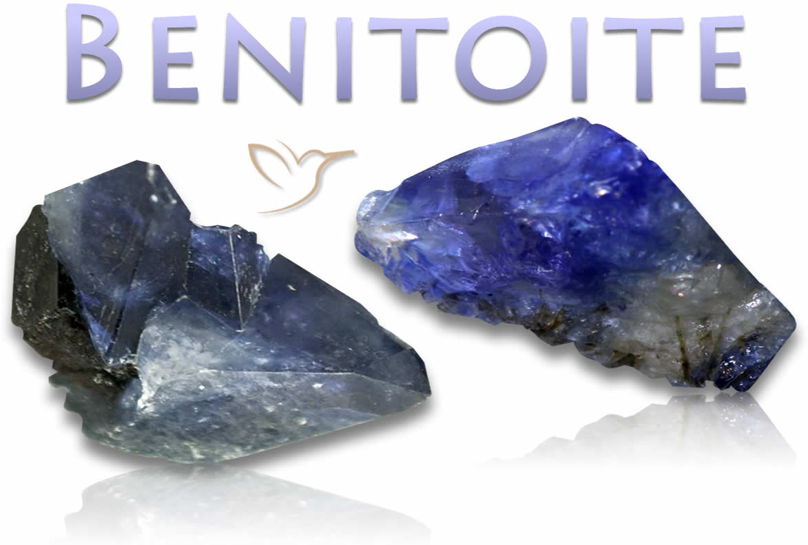 Piedras en bruto de benitoita