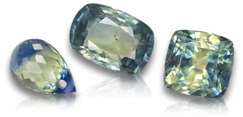 Piedras preciosas de zafiro