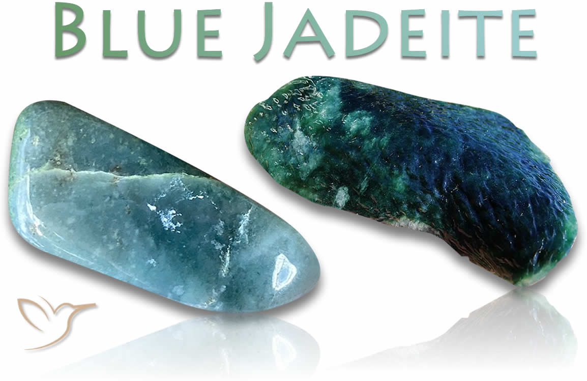 Piedras en bruto de jadeíta azul
