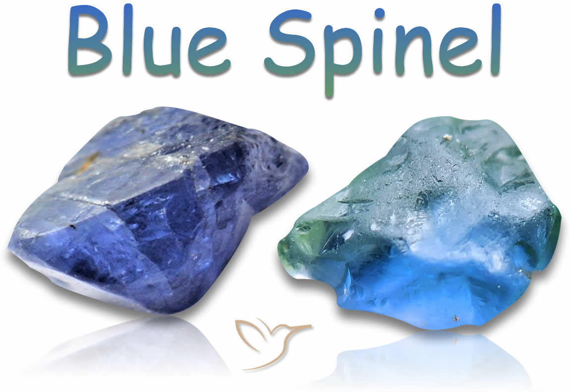 Piedras en bruto de espinela azul