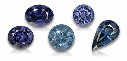 Piedras preciosas sueltas de espinela azul para joyería fina