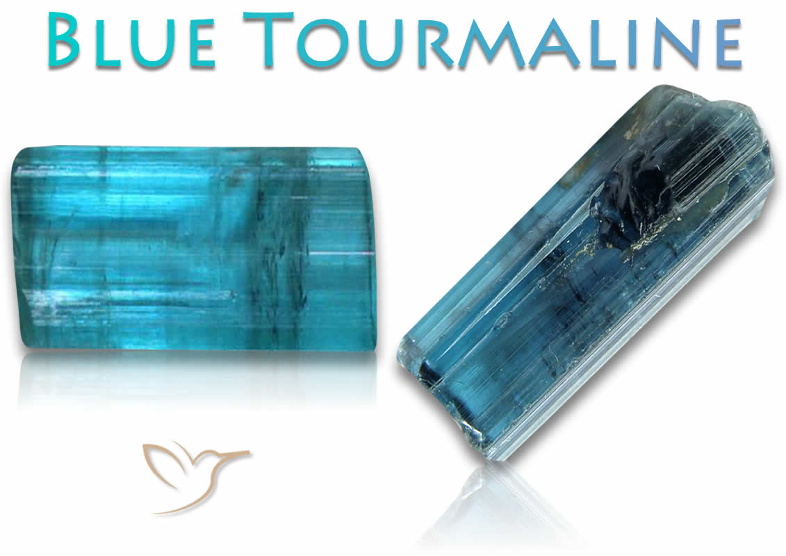 Piedras de turmalina azul a la venta