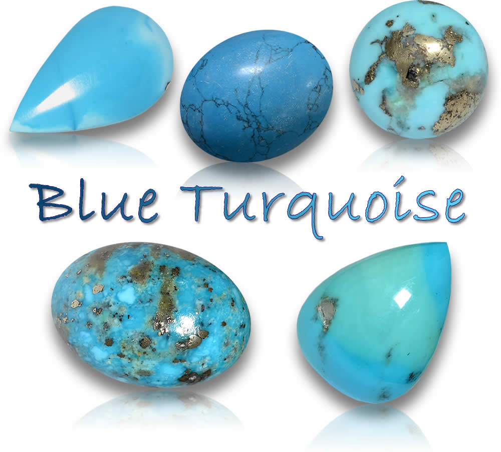 Piedras preciosas naturales de turquesa azul a la venta