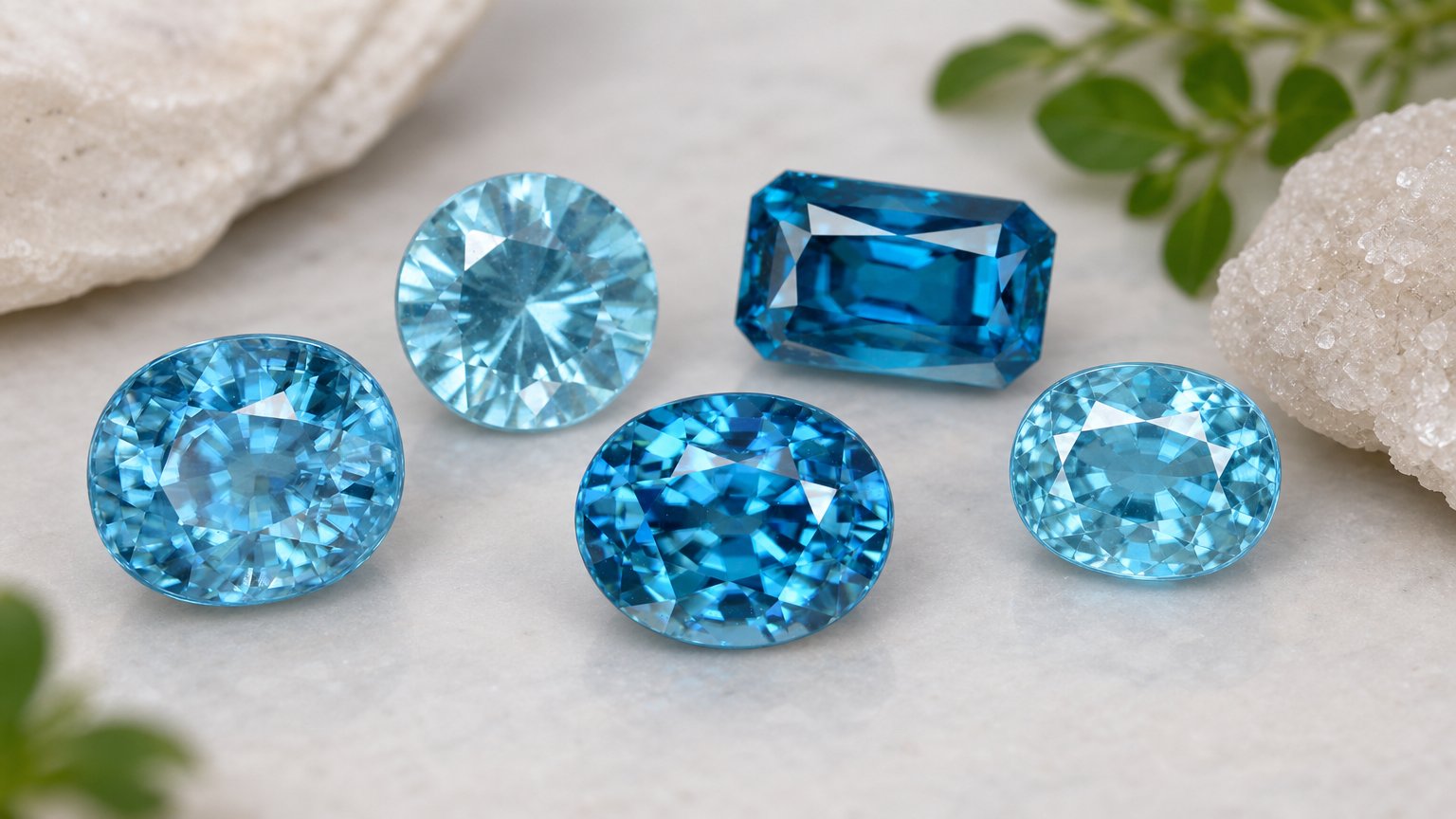 Gemas de circonita azul natural: guía de compra