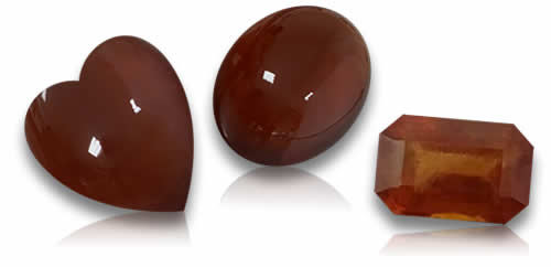 Granate hessonita Piedras preciosas
