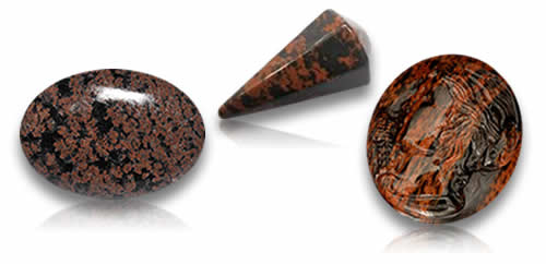Piedras preciosas de obsidiana