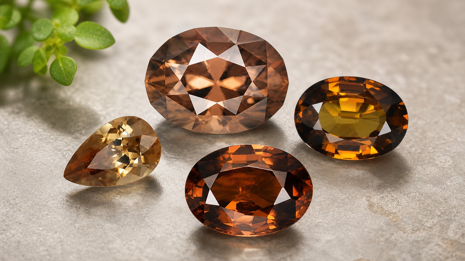 Gemas de circonita marrón natural: guía de compra
