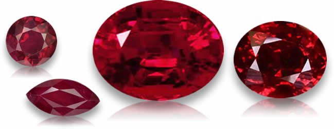 Piedras preciosas de rubí de Birmania a la venta