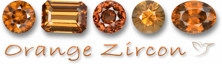 Comprar piedras preciosas de circón naranja
