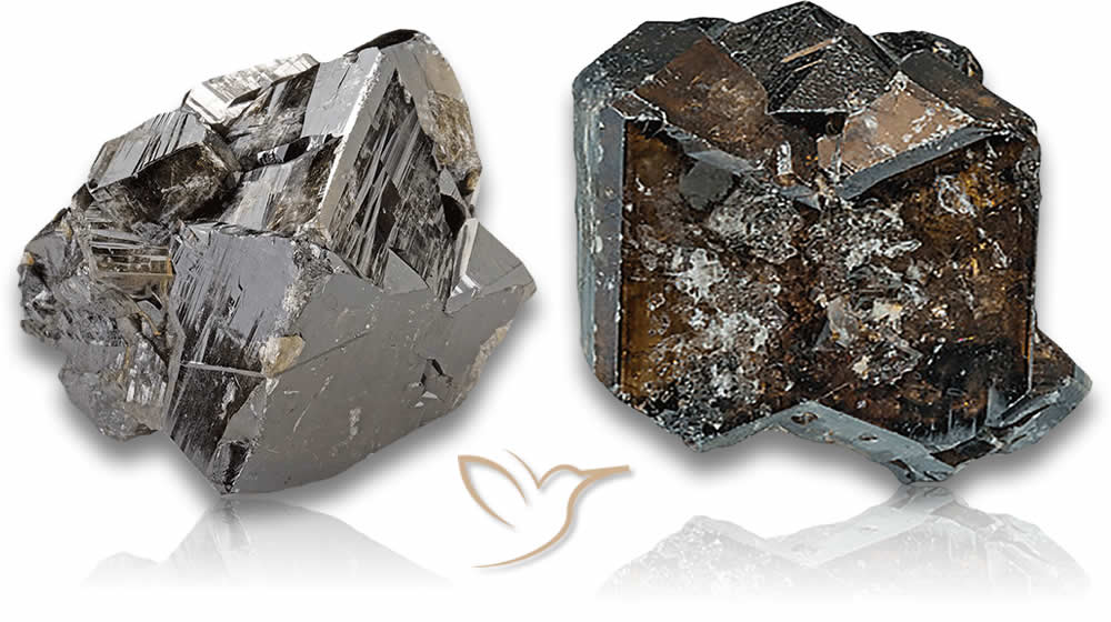 Piedras rugosas de casiterita