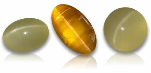Piedras preciosas de berilo ojo de gato