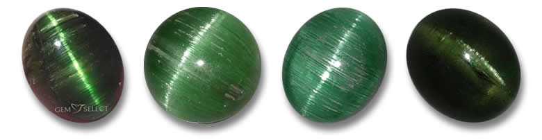 Piedras preciosas de turmalina ojo de gato en GemSelect