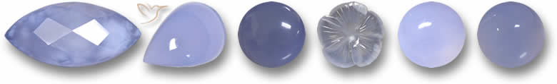 Piedras preciosas de calcedonia