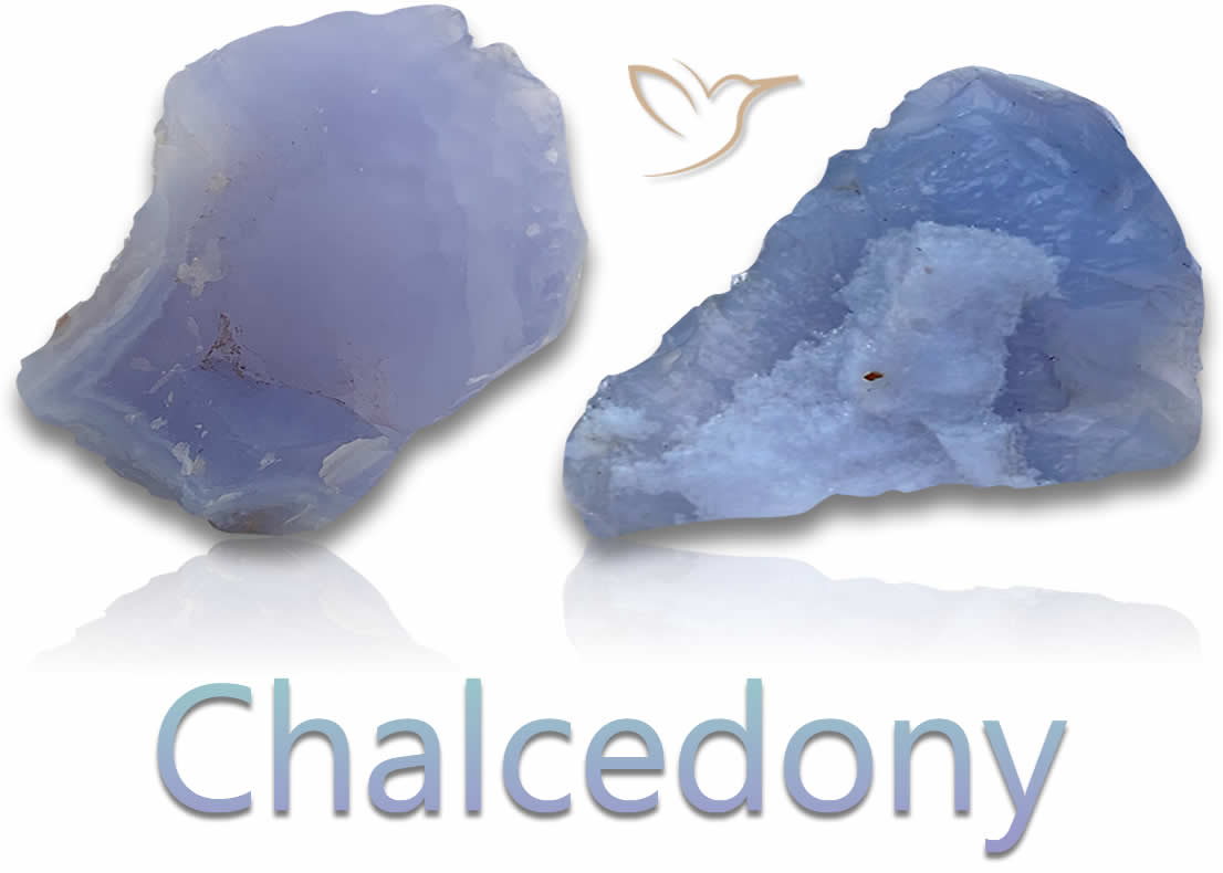 Piedras en bruto de calcedonia