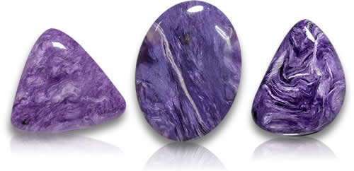 Piedras preciosas de charoita