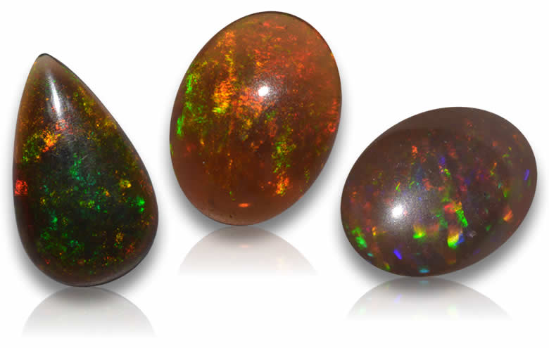 Loose Ethiopian Chocolate Opal - Welo Opal, Faceted and Cabochon Stones for Sale