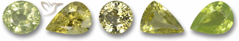 Piedras preciosas de crisoberilo