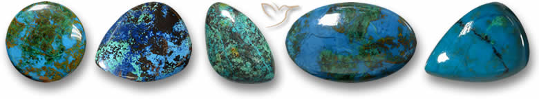 Piedras preciosas de crisocola