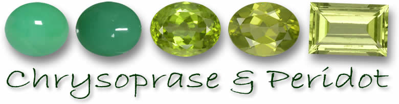 Crisoprasa y peridotos
