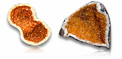 Piedras preciosas de geoda de citrino