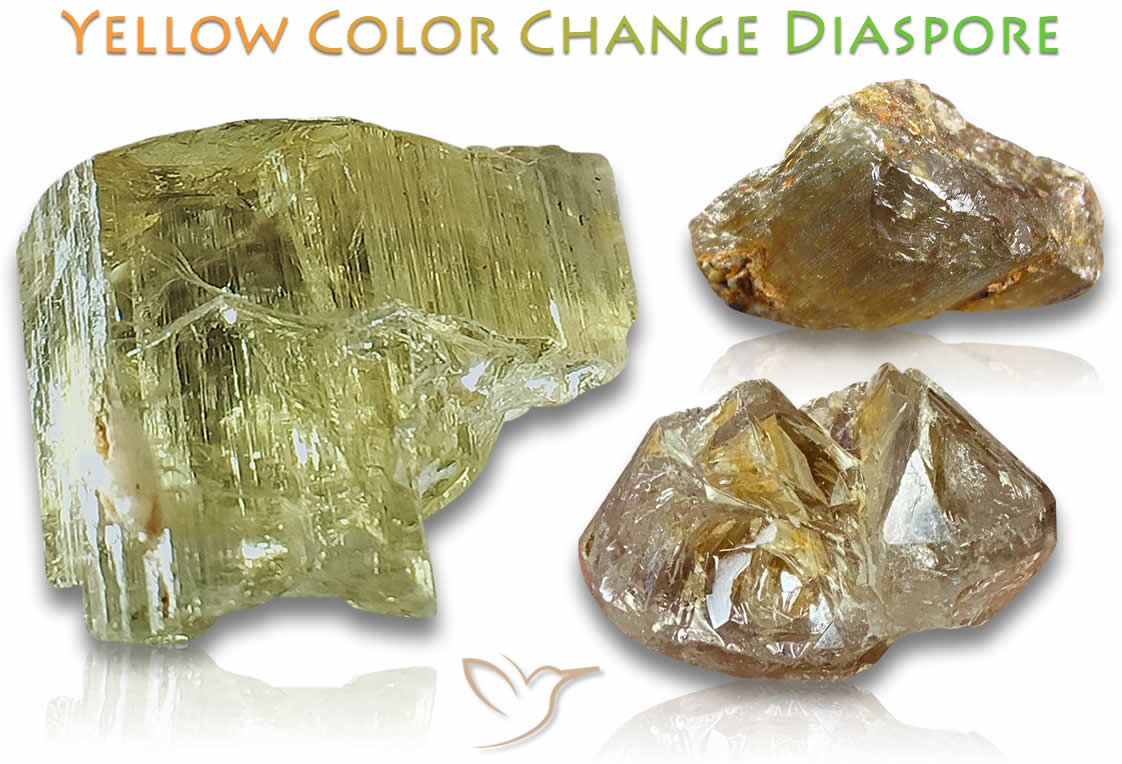 Piedras de diáspora con cambio de color áspero