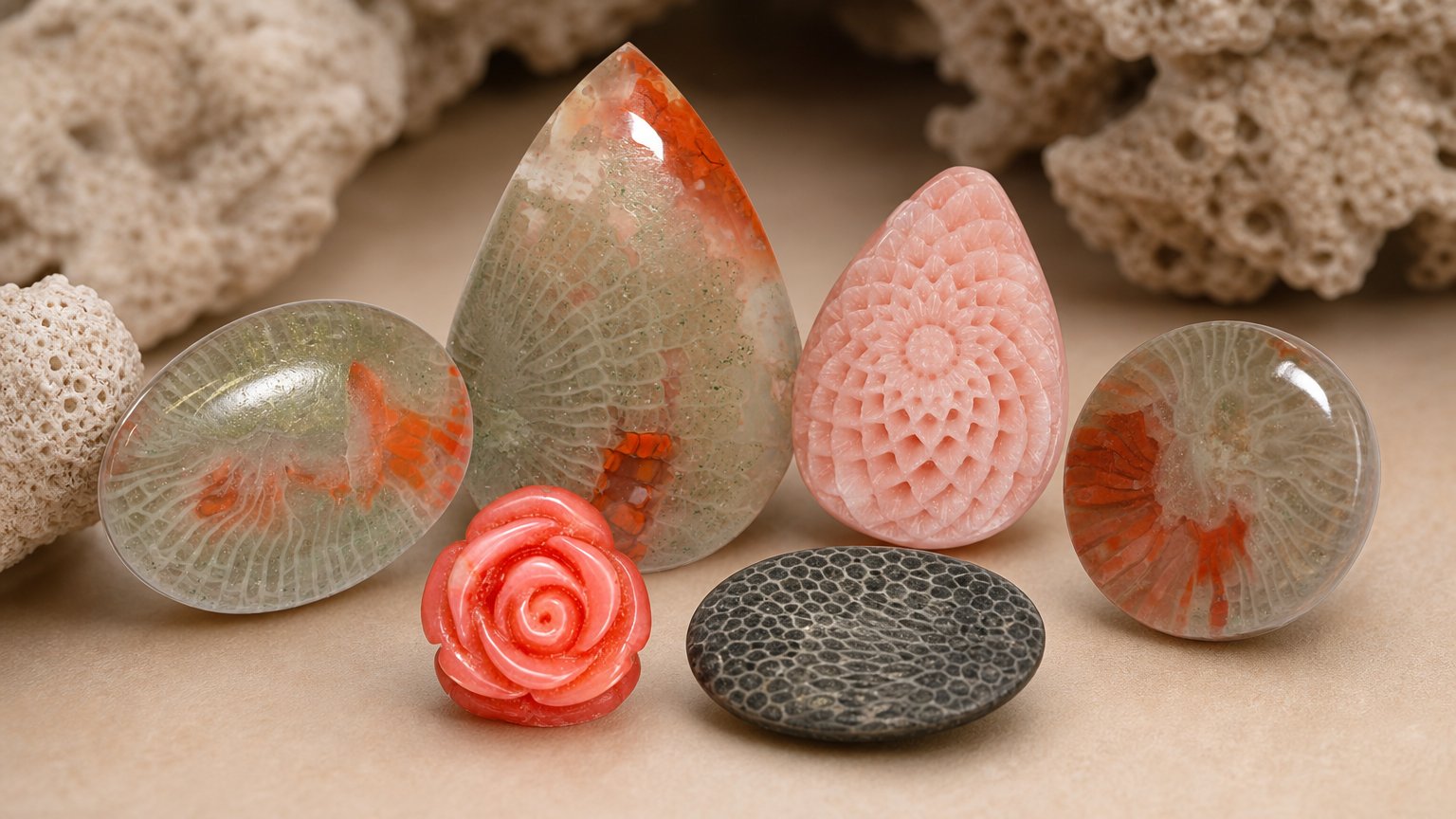 Gemas de coral natural: guía de compra