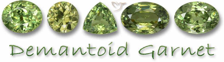 Comprar piedras preciosas de granate demantoide