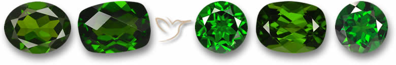 Piedras preciosas de diópsido