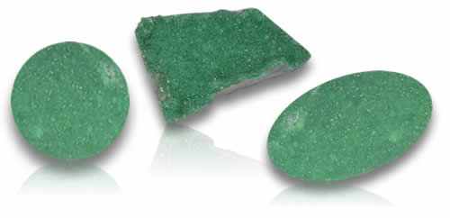 Piedras preciosas de variscita druzy