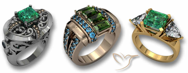 Anillos de esmeralda