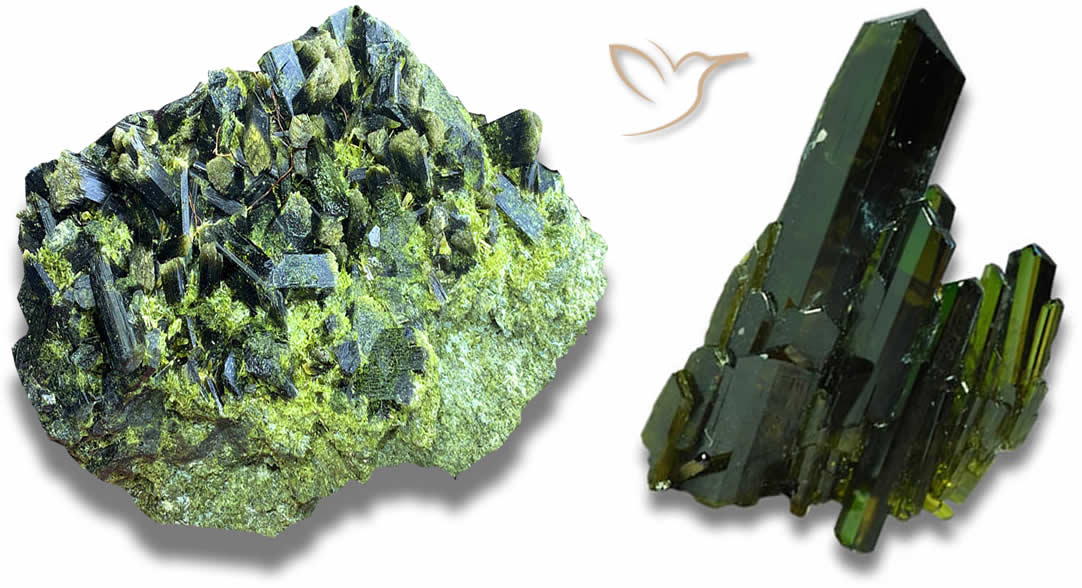 Cristales de epidota