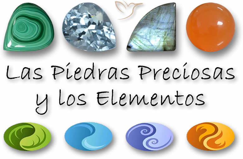 Las piedras preciosas y los elementos
