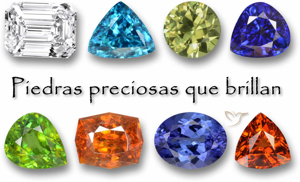 Piedras preciosas que brillan