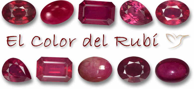 Rango de color del rubí
