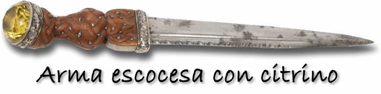 Arma escocesa con citrino