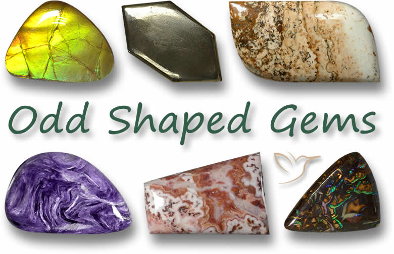 Piedras preciosas sueltas de talla fantasía para diseños de joyería únicos.