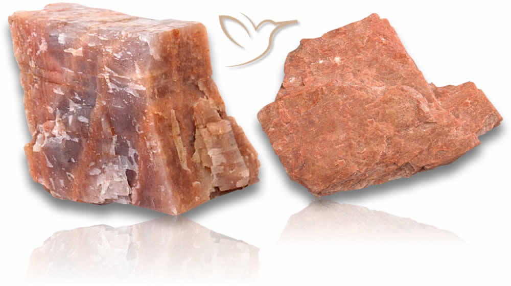 Piedras en bruto de feldespato