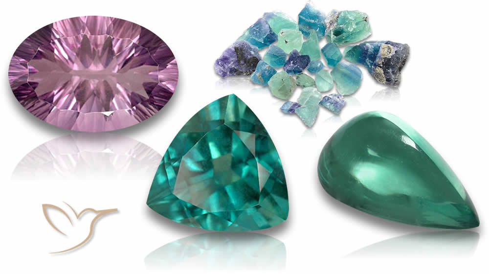 Piedras preciosas de fluorita