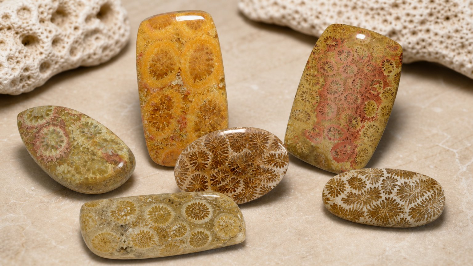 Gemas de coral fósil natural: guía de compra
