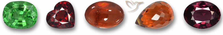piedras preciosas de granate