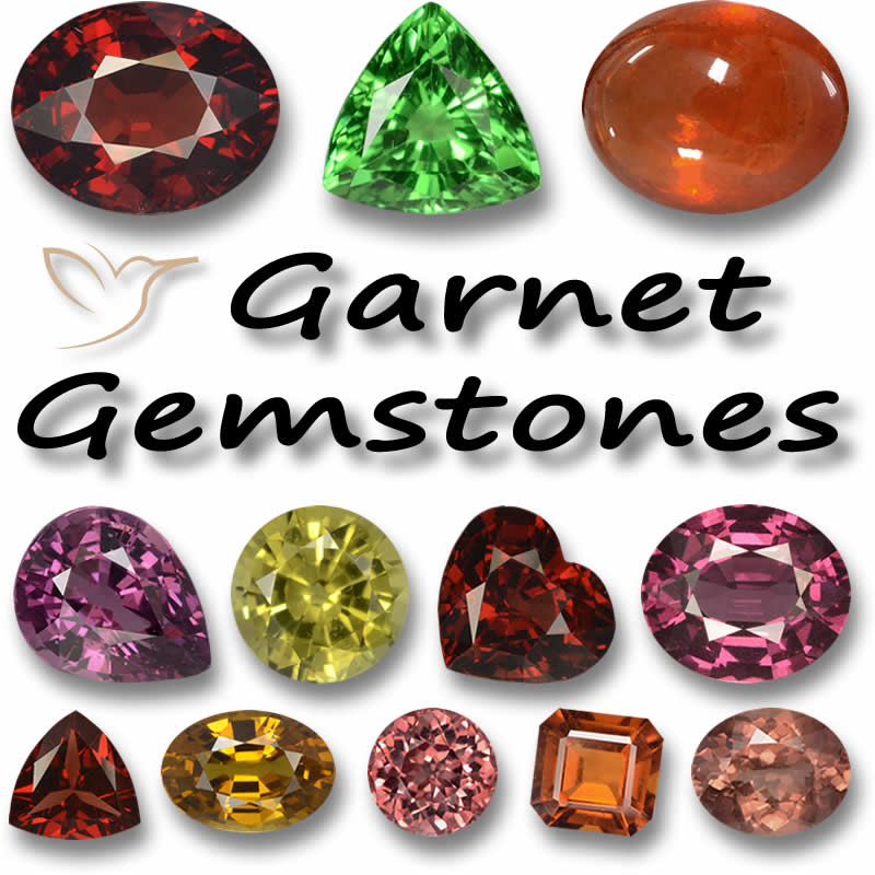 Piedras preciosas de granate de GemSelct