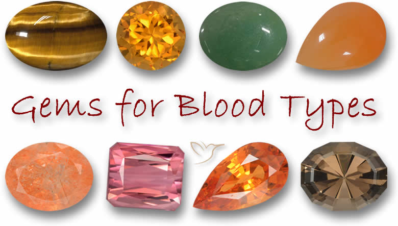 Piedras preciosas para tipos de sangre